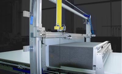 China CE Automatic Vertical Foam Cutter Form Cutting Machine Safe Operation for sale