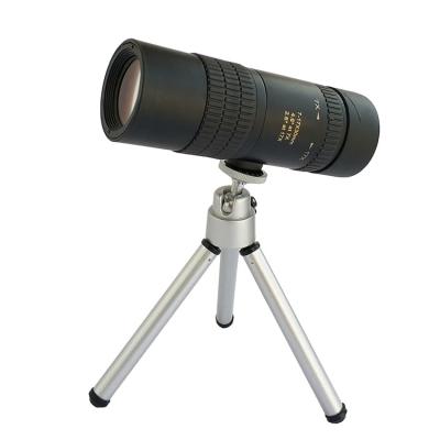 China 7-17X30 Zoom Monocular Telescope OEM Black Telescope With Smartphone Adapter / Tripod for sale