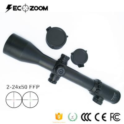 China 35mm FFP Scopes 2-24x50mm Military Long Range Rifle Scopes For Hunting / Guns for sale