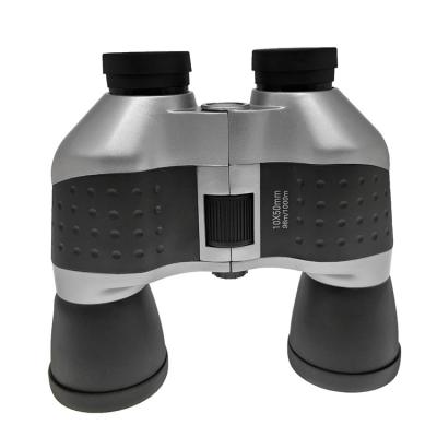 China Military Silver 10x50 Binoculars Waterproof Binoculars Porro Bak4 Prism For Hunting for sale