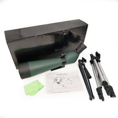 China Black HD Astronomical Telescope 20-60x80 Spotting Scope for sale