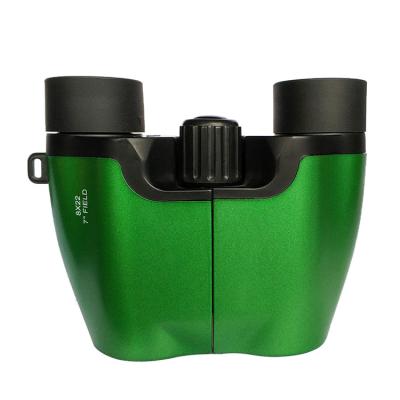 China 8x21 Porro Amazing Green Color Real Binoculars For Kids , Fully Multi Coated Lens for sale