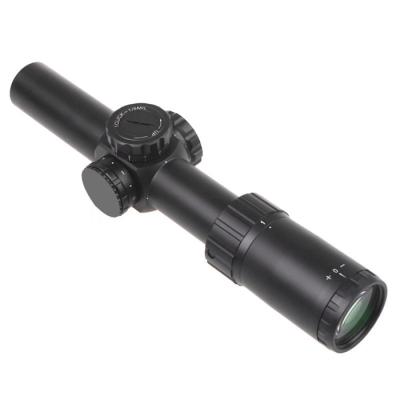 China 1-6x24 Tactical Hunting Rifle Scope With 0.5 MOA MILDot Illuminated Reticle for sale