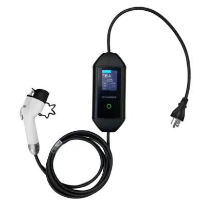 China 3.5KW 7KW Home Portable EV Chargers Type 1 SAE J1772 IP54 Protection Level for sale