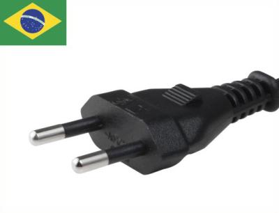 Κίνα Προσαρμοσμένο καλώδιο τροφοδοσίας Βραζιλίας 1,5 m / 1,8 m / 2 m Καλώδιο ρεύματος AC προς πώληση
