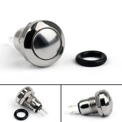 China 250V Illuminated Latching Push Button Switch / 8mm Metal Push Button Switch for sale