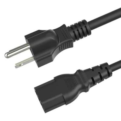 China 300V Japan AC Power Cords Three Plug 3 Cores Extension Power Cable 18 Awg for sale