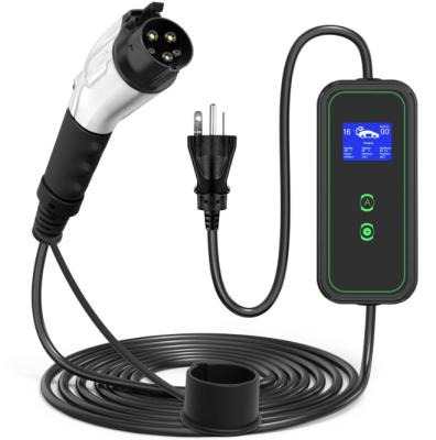 China Home Charging Electric Car Cable Portable 32A Portable EV Charger For Electric Car Cable for sale