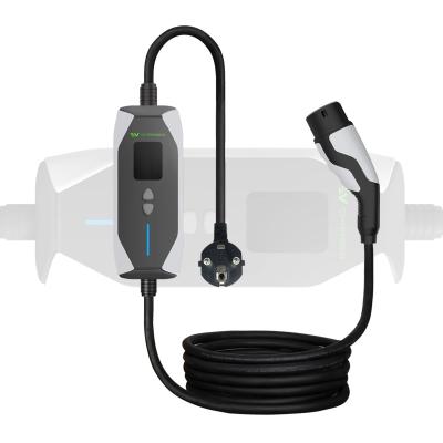 China 16A 3.5KW 32A 7KW Portable EV 240V TYPE 2 Home Portable Level 2 EV Charger For Ev Cars for sale