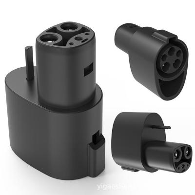 China 80A Type1 To Tesla Arrival Reasonable Price EV Charging Plug Connector j1772 Socket for Lock for sale