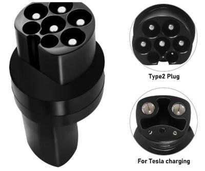 China Europe type 2 to tesla electric car charging type 2 DC adapter For TESLA for sale