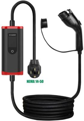 China Factory 8a-32a Adjustable SAE J1772 TYPE1 Fast Electric Car Charger Portable Ev Charger for sale