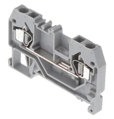 China Original 280-901  DIN Rail Mount Terminal Block, Single-Level Front Entry, Grey, 2 Positions, 28 AWG, 12 AWG, 2.5 mm² for sale