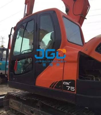 China DX225-9C 75 260 Right Arm Of Excavator Glass Front Wind Gear Sliding Window Is Tempered for sale