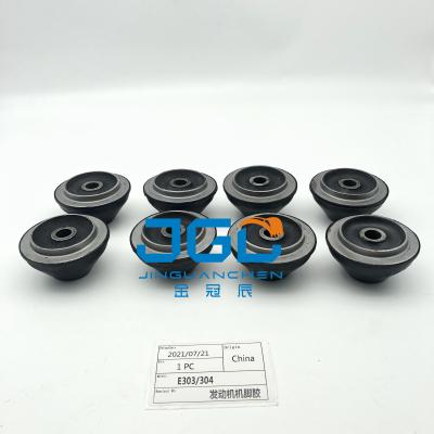 China Excavator E303 E304 Diesel Engine Parts Rubber Support Cushion For S3L Engine Cushion for sale