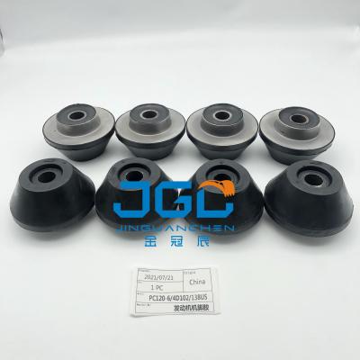 China Excavator Engine Rubber Mountings For Komatsu PC200-1 PC200-2 Engine Rubber Mount for sale