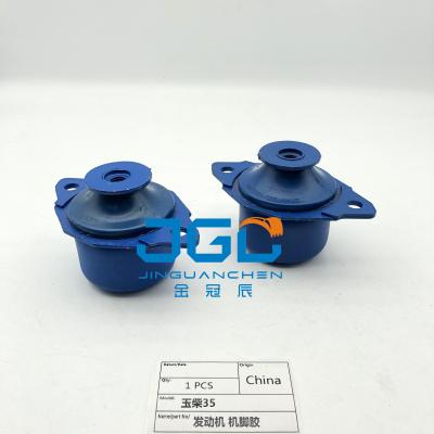 China High Quality YC35 Excavator Engine Mount Size 14mm Engine Mount Rubber for sale