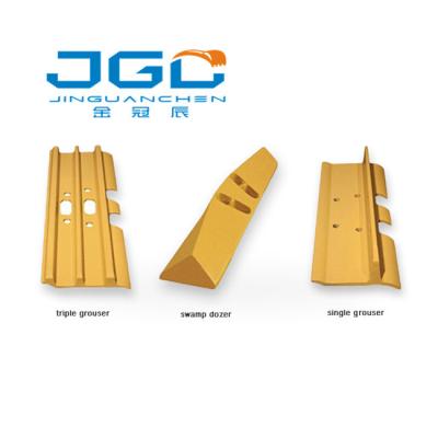 China Crawler Excavator Crane Undercarriage Spare Parts Single Grouser Track Pads for sale