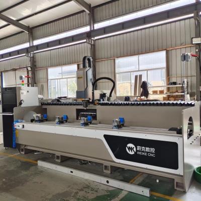 China do perfil de alumínio automático da linha central da mudança 3+1 da ferramenta de 3000mm centros fazendo à máquina do CNC à venda