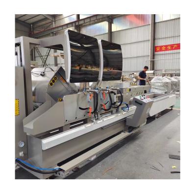 China 4000mm Aluminum Window And Door Making Machine Automatic Double Head Cutting Saw for sale