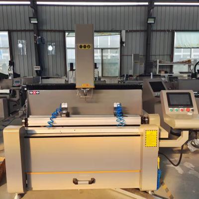 China 1200mm porta da janela do alumínio e do Pvc da máquina de trituração da perfuração do CNC de 3 linhas centrais que faz a máquina com Flip Table à venda