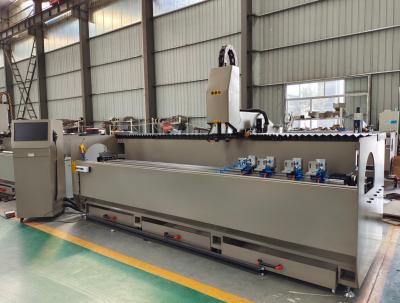 Китай Сверлить маршрутизатора экземпляра CNC двойной головы алюминиевый продырявливает машина для промышленных шкафов алюминия и вина продается