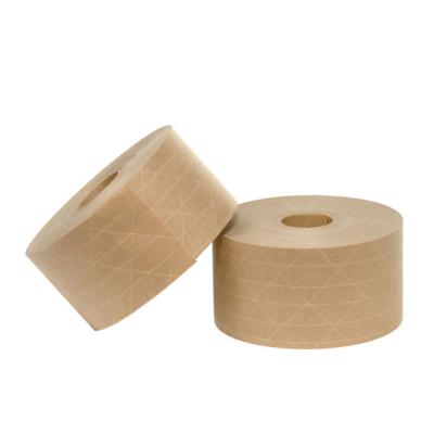 China Acrylic Activated Fragile Kraft Paper Adhesive Tape Packaging 150MIC for sale