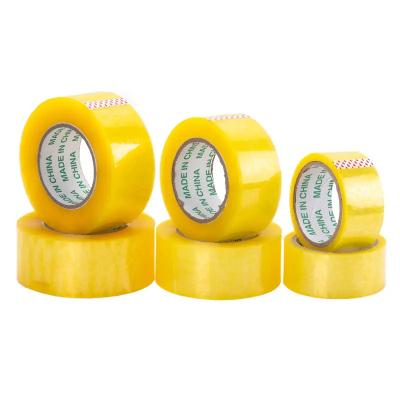 China 40 - 48mic Thickness BOPP Adhesive Tape Clear Yellowish BOPP Packing Tape for sale