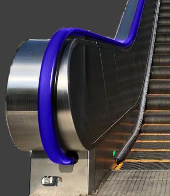 China Escalator handrail,  C type, CSM various colors handrail , red/blue/grey/black, suitable for outdoor application for sale