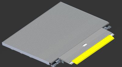China CNAS Escalator Floor Plate Part Replacement For Outdoor Escalator for sale