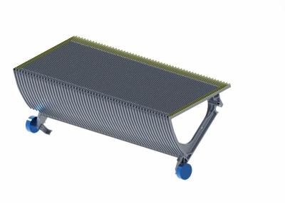 Китай Алюминиевый тип 1000 шага эскалатора демаркация 800 600 сторон цвета 3 серого цвета желтая продается
