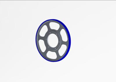China PU del diámetro de rueda de fricción de la barandilla de 667 x 35 escaleras móviles en venta
