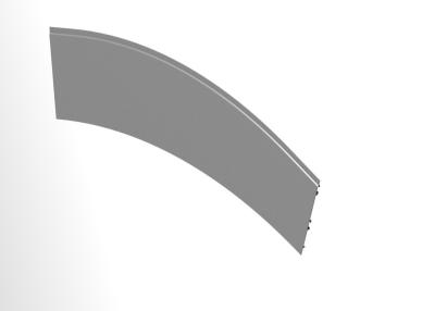 China Curva superior del panel de la falda de la escalera móvil de la barandilla de la escalera móvil del St en venta
