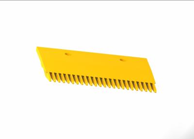 China Aluminum Moving Walk Spare Part Yellow Powder Coated Escalator Comb Teeth for sale