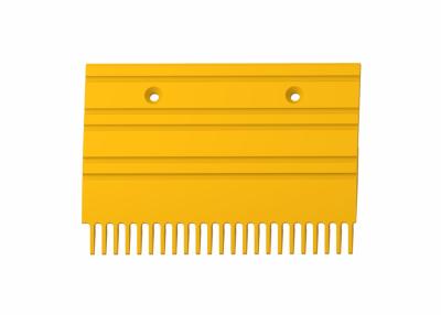 China Pitch 8.466mm Comb Escalator Spare Part Aluminum Yellow Powder Coated for sale