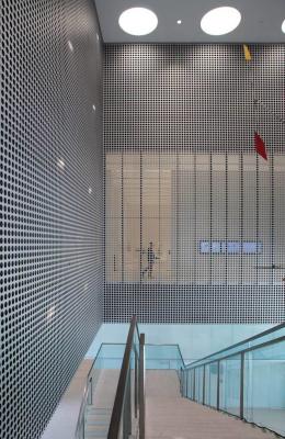 China Silver Square Perforated Aluminum Sheets Customized For Air Conditioning System for sale