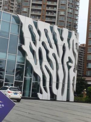 中国 New Decorative Commercial Exterior Acp Outdoor Fireproof Facade Materials Panel Cladding Exterior 3D Aluminum Veneer 販売のため