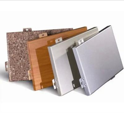 中国 Aluminum Veneer Plank Plate Aluminum PVDF Coating Panel For Exterior Wall Cladding Wood Grain Aluminum Panels 販売のため