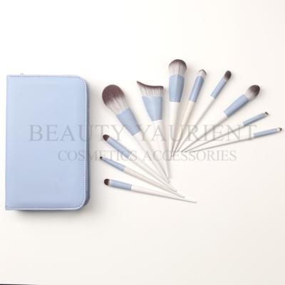 China Simple Elegant 12pcs Face Make Up Brushes Set  Eco Friendly Customized Handle for sale