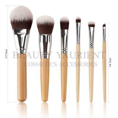 China Professional PBT Hair Face Makeup Brush Set 6pcs Customized Bristle for sale