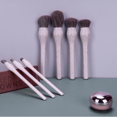 China 7pcs Tulip Shaped Face Makeup Brush Set With ECO PLA Handle Beauty Tools for sale