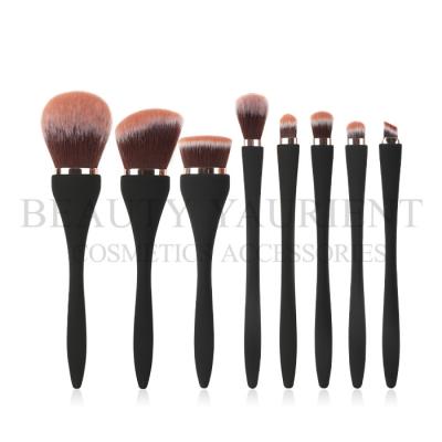 China Streamlined Private Label Makeup Brushes 15.2CM With Aluminum Long Handle for sale