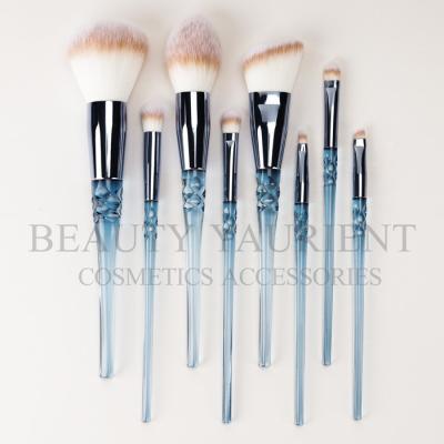 China Silkscreen Logo  8pcs  Private Label Make Up Brushes Set For Beginners for sale