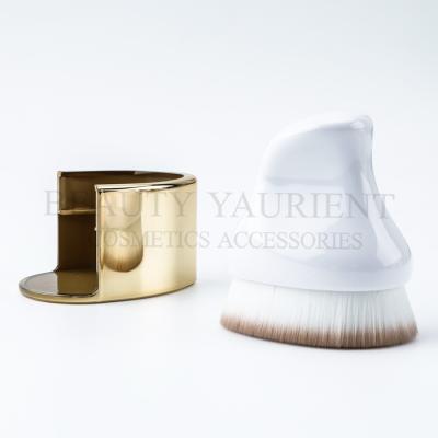 China ISO14000  Private Iron Style Flat Top Liquid Foundation Makeup Brush Patented for sale