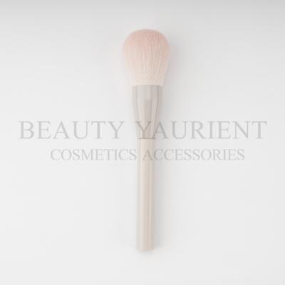 China Light Pink Gradient Milk Ferrule Single Makeup Brush For Pressed Powder for sale