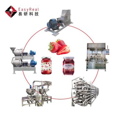 China Full Set Strawberry Jam Fruit Jam Making Machine Line Strawberry Processing Equipment for sale