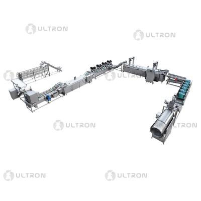 China High Yield Vegetable Ultron Malaysia Crisps Production Line Automatic Temperature Control Potato Chips Making Machine French Fries en venta