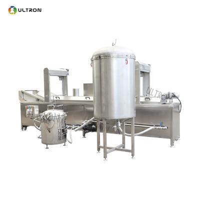 China 2021 New Design Stainless Steel Potato Chips Continuous Frying Machine for sale