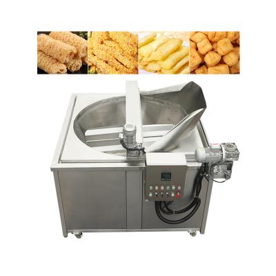 China Ultron Chips Fryer Food Cart Commercial Industrial Open Fryer Doritos Automatic Discharge Machine for sale