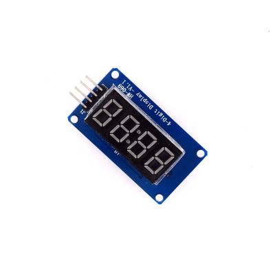 China 4 Bit Led Digital Tube Module With Clock Point Accessories Building Blocks for sale